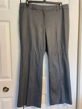 Ann Taylor Gray Boot Cut Dress Pants